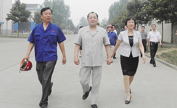 原河南省副省長劉新民-鄭州市委常委、組織部長高建慧在公司視察工作